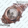 Реплика часов Longines Master Moonphase Chronograph Rose gold Top-tier Копия один в один White Dial Bracelet