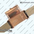 Реплика часов Jaeger-lecoultre Reverso Ladies Rose gold Diamonds Bezel White&Black Dials Leather Strap Japan Quartz