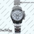 Реплика часов Rolex Daytona 116500 Ceramic Bezel Top-tier Копия один в один 904L Stainless steel Case and Bracelet White Dial