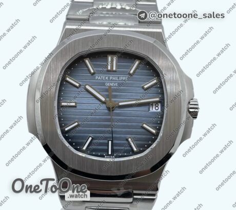 Реплика часов Patek Philippe Nautilus 5711 Top-tier Копия один в один 40th Anniversary Blue Dial Stainless steel Bracelet V2 3KF