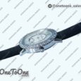 Реплика часов Jaeger-lecoultre Rendez-Vous Night & Day Stainless steel Top-tier Копия один в один MOP Dial Diamonds Bezel Leather Strap