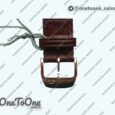 Реплика часов Jaeger-lecoultre Master Ultra Thin Moon 1362520 Rose gold Top-tier Копия один в один White Dial on Brown Leather Strap