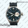 Реплика часов Iwc Big Pilot Real PR IW500431 RUStainless steelIAN "NEMOV" Top-tier Копия один в один on Black Leather Strap