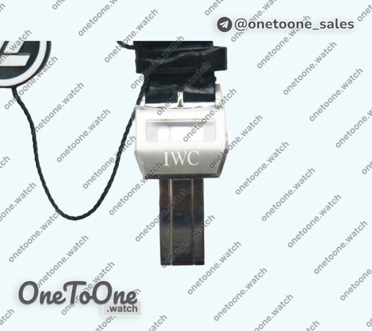 Реплика часов Iwc Big Pilot Real PR IW500431 RUStainless steelIAN "NEMOV" Top-tier Копия один в один on Black Leather Strap