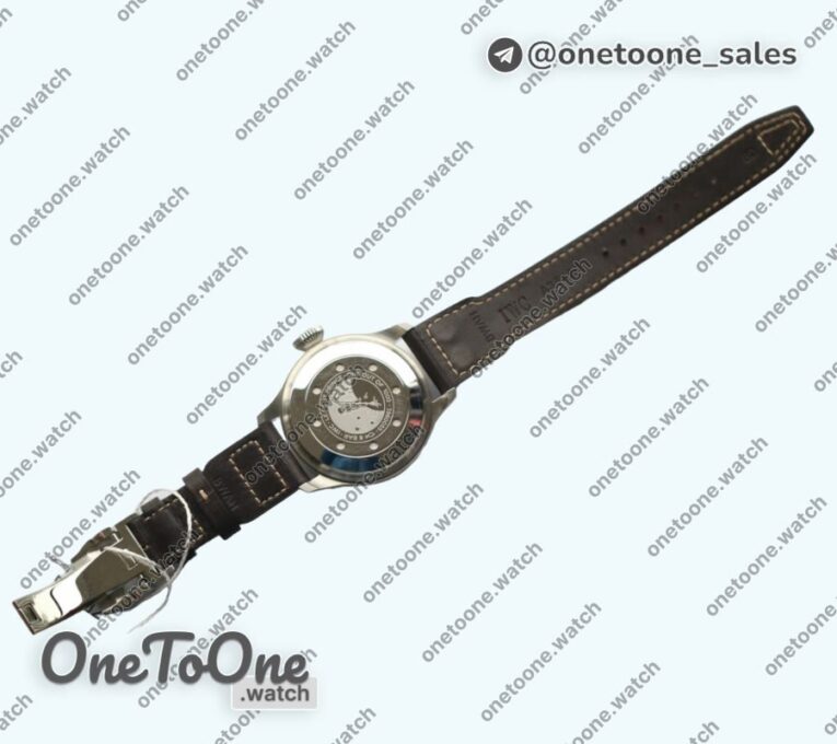 Реплика часов Iwc Big Pilot Real PR IW500908 "Le Petit Prince" Top-tier Копия один в один on Brown Leather Strap V2