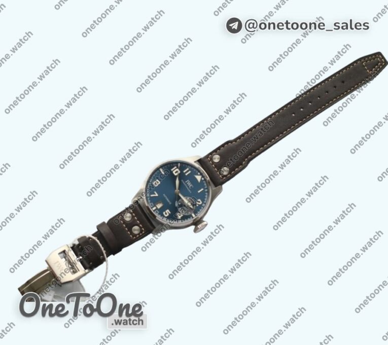 Реплика часов Iwc Big Pilot Real PR IW500908 "Le Petit Prince" Top-tier Копия один в один on Brown Leather Strap V2