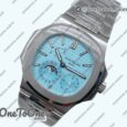 Реплика часов Patek Philippe Nautilus 5712 Top-tier Копия один в один Tiffany Blue Dial Stainless steel Bracelet GRF