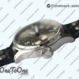Реплика часов Iwc Big Pilot Real PR IW500906 Top-tier Копия один в один Silver Dial on Black Leather Strap