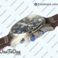 Реплика часов Iwc Pilot Chrono 377714 "Le Petit Prince" 2016 SIHH Blue Top-tier Копия один в один on Brown Leather Strap
