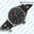 Реплика часов Iwc Big Pilot Real PR IW500433 "Muhammad Ali" Top-tier Копия один в один on Black Leather Strap