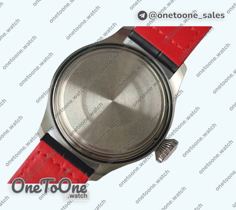 Реплика часов Iwc Big Pilot Real PR IW500433 "Muhammad Ali" Top-tier Копия один в один on Black Leather Strap