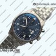 Реплика часов Iwc Pilot Chrono 377706 "Le Petit Prince" Blue Dial Top-tier Копия один в один Bracelet