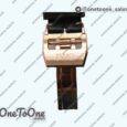 Реплика часов Iwc Big Pilot Real PR IW502706 Rose gold Top-tier Копия один в один Brown Dial on Black Calfskin Strap