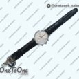 Реплика часов Iwc Portofino Chrono Stainless steel Top-tier Копия один в один White Dial Gold Markers Leather Strap