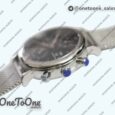Реплика часов Iwc Portofino Chronograph Stainless steel Black Dial Bracelet A-7750
