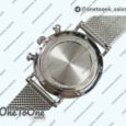 Реплика часов Iwc Portofino Chronograph Stainless steel Black Dial Bracelet A-7750