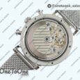 Реплика часов Iwc Portofino Chronograph Stainless steel Black Dial Bracelet A-7750
