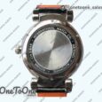 Реплика часов Iwc Da Vinci IW356601 Stainless steel Top-tier Копия один в один White Dial on Black Leather Strap TWF