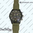 Реплика часов Iwc Pilot Chrono PVD Case Green Dial Quartz