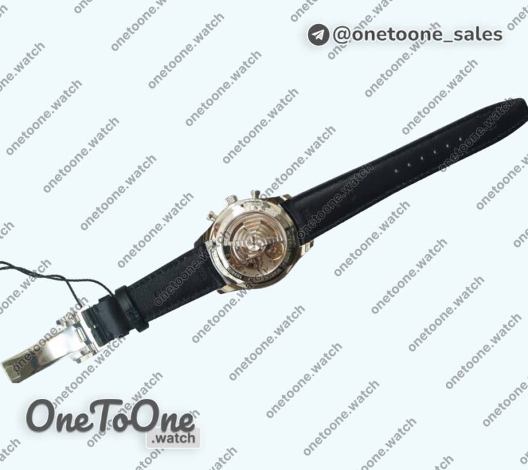 Реплика часов Iwc Portugieser Chrono Classic 42 IW390406 Stainless steel Top-tier Копия один в один White dial Blue Num Leather Strap