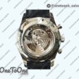 Реплика часов Iwc Portugieser Chrono Classic 42 IW390406 Stainless steel Top-tier Копия один в один White dial Blue Num Leather Strap
