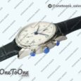 Реплика часов Iwc Portugieser Chrono Classic 42 IW390406 Stainless steel Top-tier Копия один в один White dial Blue Num Leather Strap