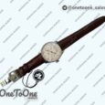 Реплика часов Iwc Portuguese Real PR Real Annual Calendar IW5035 Top-tier Копия один в один White Dial Rose gold Markers on Brown Leather Strap