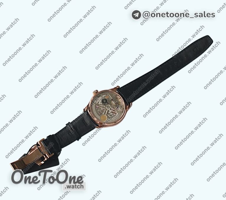 Реплика часов Iwc Portuguese Real PR IW5007 Rose gold 7 Days Top-tier Копия один в один Black&Grey&White Dials Leather Strap V4