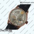 Реплика часов Iwc Portuguese Real PR IW5007 Rose gold 7 Days Top-tier Копия один в один Black&Grey&White Dials Leather Strap V4