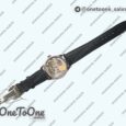 Реплика часов Iwc Portuguese Real PR IW500126 7 Days Top-tier Копия один в один Gery Dial Black Leather Strap