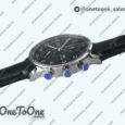 Реплика часов Iwc Portuguese IW371609 Top-tier Копия один в один Stainless steel Black Dial Black Leather Strap V3