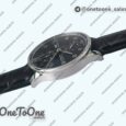 Реплика часов Iwc Portuguese IW371609 Top-tier Копия один в один Stainless steel Black Dial Black Leather Strap V3