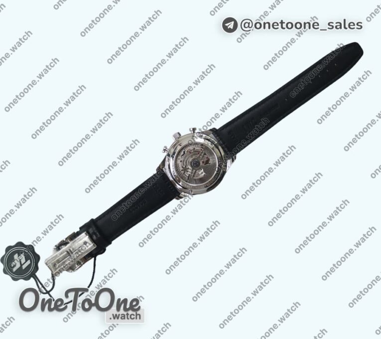 Реплика часов Iwc Portuguese IW371609 Top-tier Копия один в один Stainless steel Black Dial Black Leather Strap V3
