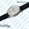 Реплика часов Iwc Portuguese IW371445 Top-tier Копия один в один Stainless steel White Dial Rose gold Markers on Brown Leather Strap V3 (Slim Movement)