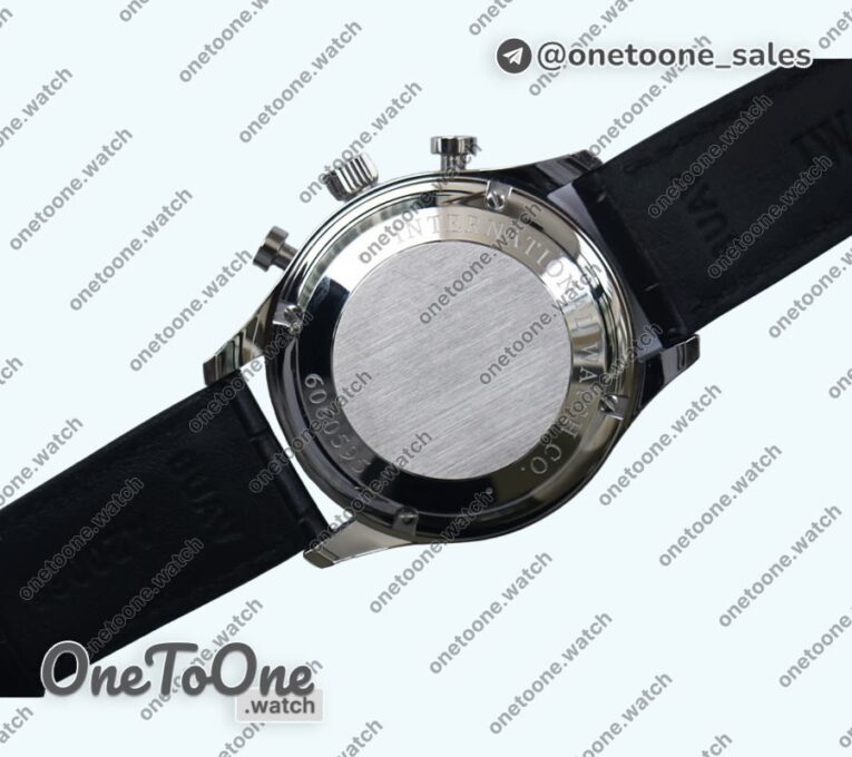 Реплика часов Iwc Portuguese IW371445 Top-tier Копия один в один Stainless steel White Dial Rose gold Markers on Brown Leather Strap V3 (Slim Movement)