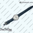 Реплика часов Iwc Portuguese IW371446 Top-tier Копия один в один Stainless steel White Dial Blue Markers on Blue Leather Strap V3 (Slim Movement)
