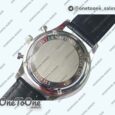 Реплика часов Iwc Portuguese Chrono Top-tier Копия один в один Stainless steel White Dial Stainless steel Markers Leather Strap V3 (Slim Movement)