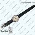 Реплика часов Iwc Portuguese Chrono Top-tier Копия один в один Stainless steel White Dial Stainless steel Markers Leather Strap V3 (Slim Movement)