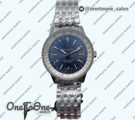 Реплика часов Breitling Navitimer 1 41mm Stainless steel Case Blue Dial Bracelet