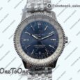 Реплика часов Breitling Navitimer 1 41mm Stainless steel Case Blue Dial Bracelet