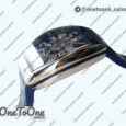 Реплика часов Franck Muller Vanguard V45 Stainless steel Top-tier Копия один в один Blue Textured Dial on Blue Rubber Strap MIYOTA 9015
