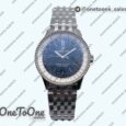 Реплика часов Breitling Navitimer 1 Stainless steel 38mm Top-tier Копия один в один White Bezel Blue Dial Stainless steel Bracelet