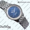 Реплика часов Breitling Navitimer 1 Stainless steel 38mm Top-tier Копия один в один White Bezel Blue Dial Stainless steel Bracelet