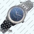 Реплика часов Breitling Navitimer 1 Stainless steel 38mm Top-tier Копия один в один White Bezel Blue Dial Stainless steel Bracelet