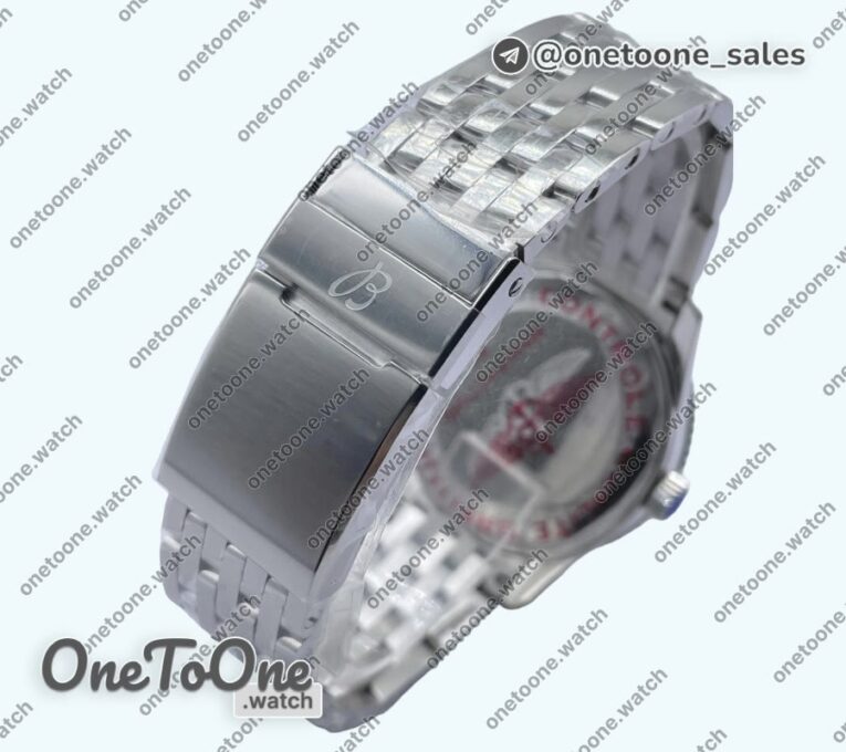 Реплика часов Breitling Navitimer 1 Stainless steel 38mm Top-tier Копия один в один White Bezel Blue Dial Stainless steel Bracelet