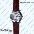 Реплика часов Chopard Happy Sport Mini Stainless steel MOP Dial on Red Leather Strap Swiss ETA 955.112