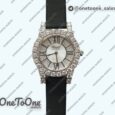 Реплика часов Chopard Chopard 139419 Diamonds Ladies Stainless steel White MOP Diamond Dial Leather Miyota 9015