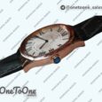 Реплика часов Cartier Drive De Cartier Extra-Flat Rose gold White Dial Leather Japan Quartz