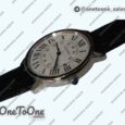 Реплика часов Cartier Ronde Solo de Cartier 42mm Top-tier Копия один в один White Dial on Black Leather Strap MIYOTA 9015