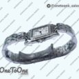Реплика часов Cartier Panthère Secrete Ladies 27mm Diamond Bezel Stainless steel Top-tier Копия один в один White Dial Stainless steel Bracelet Ronda Quartz